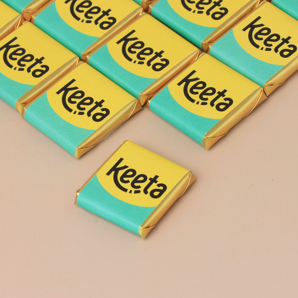 Corporate branded loose thin premium chocolate