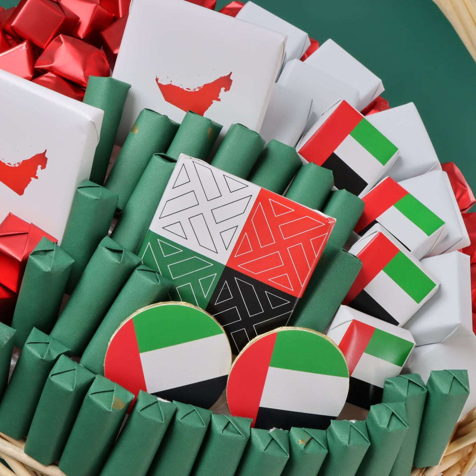 UAE national day premium chocolate medium basket