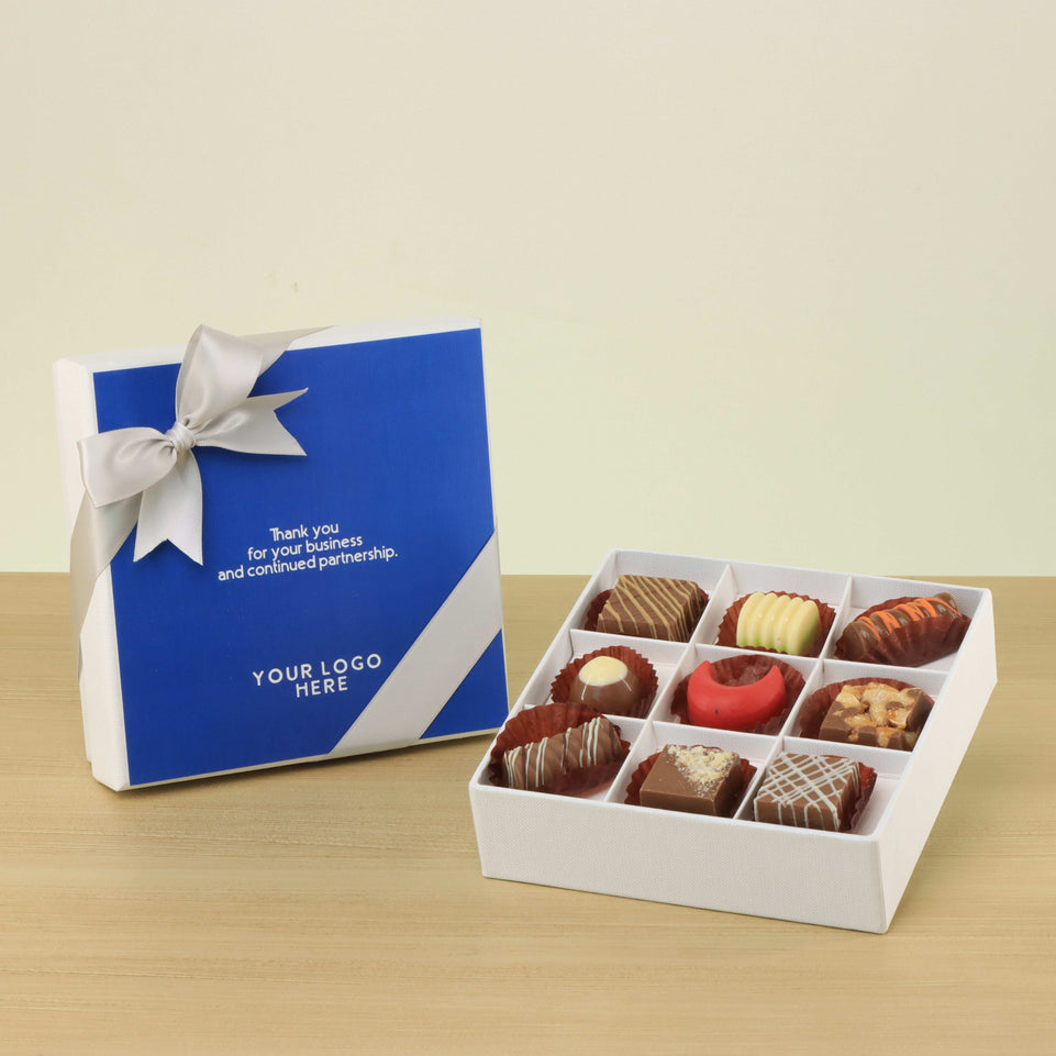 Set of 5 corporate customized premium chocolate 9P hard box