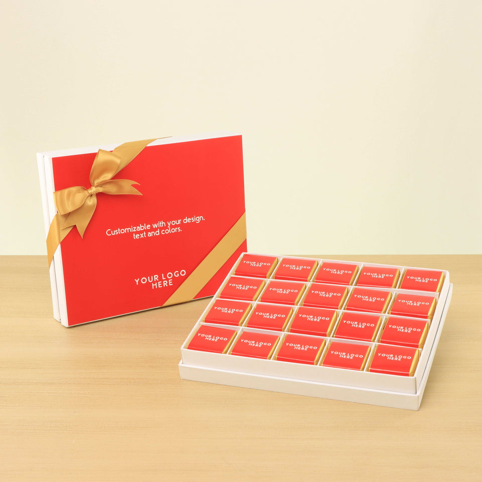 Set of 3 corporate customized premium chocolate 20P hard box