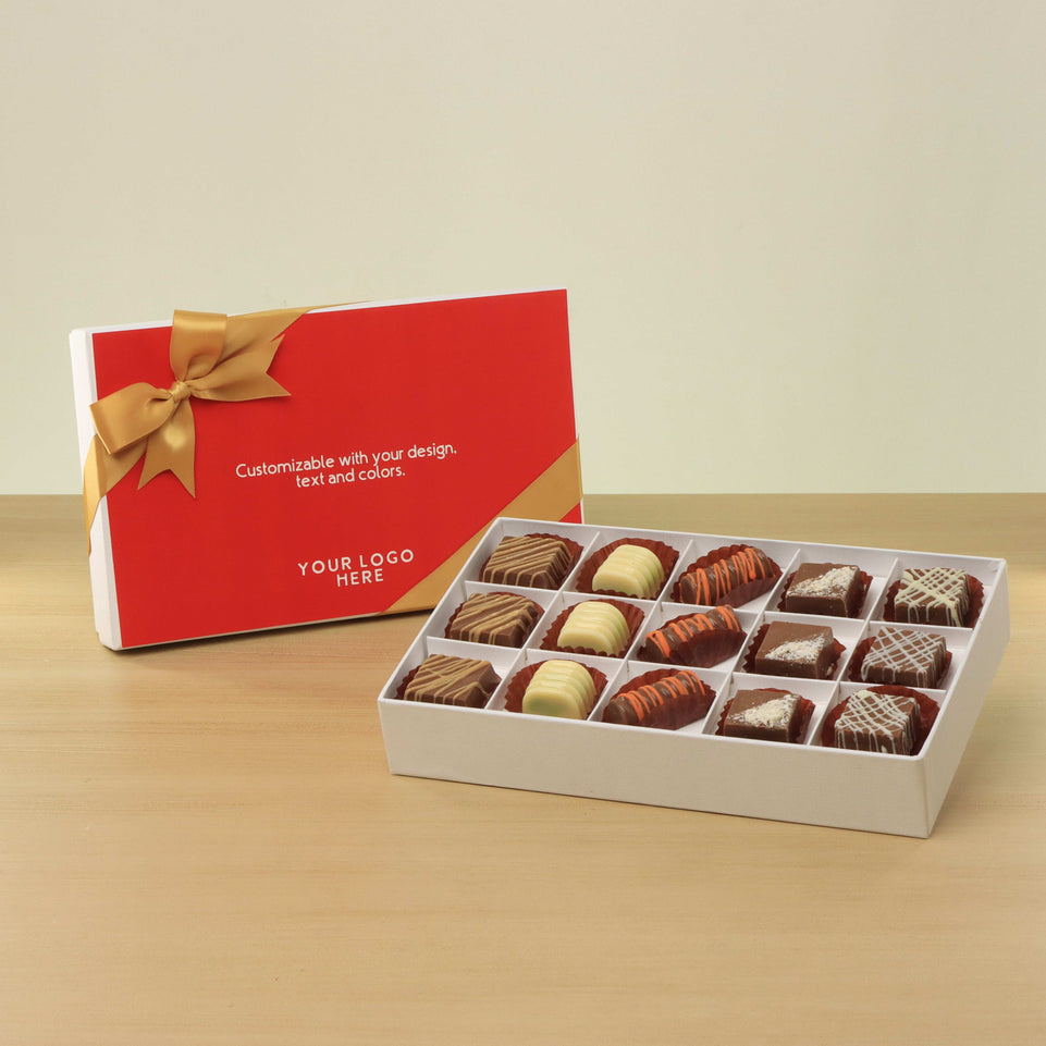 Set of 4 corporate customized premium chocolate 15P hard box