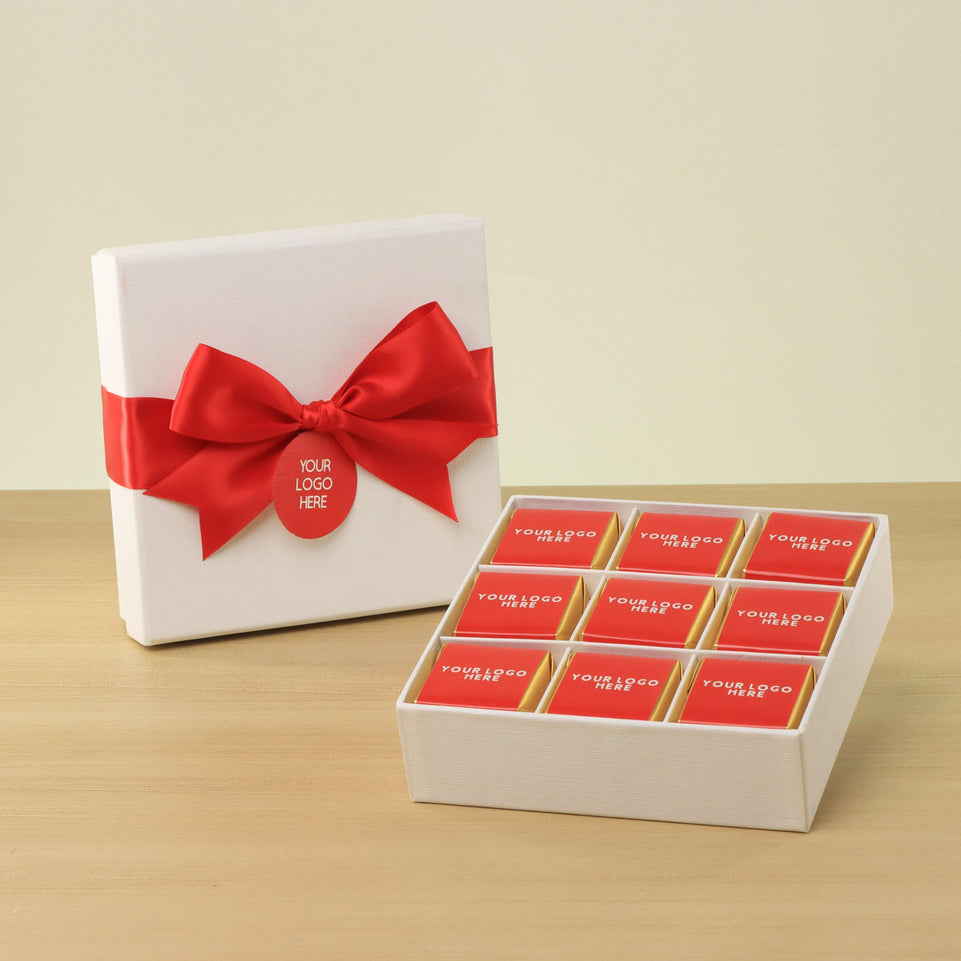 Set of 5 corporate customized premium chocolate 9P hard box