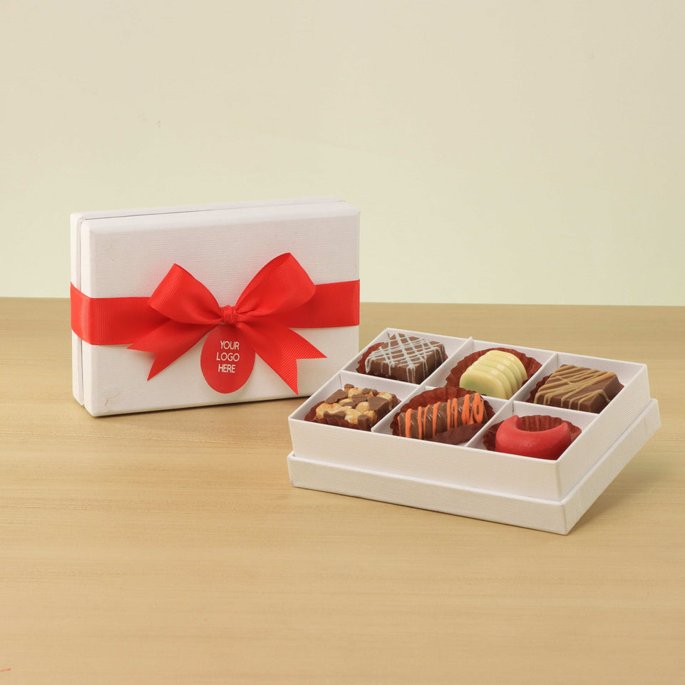 Set of 8 corporate customized premium chocolate 6P hard box