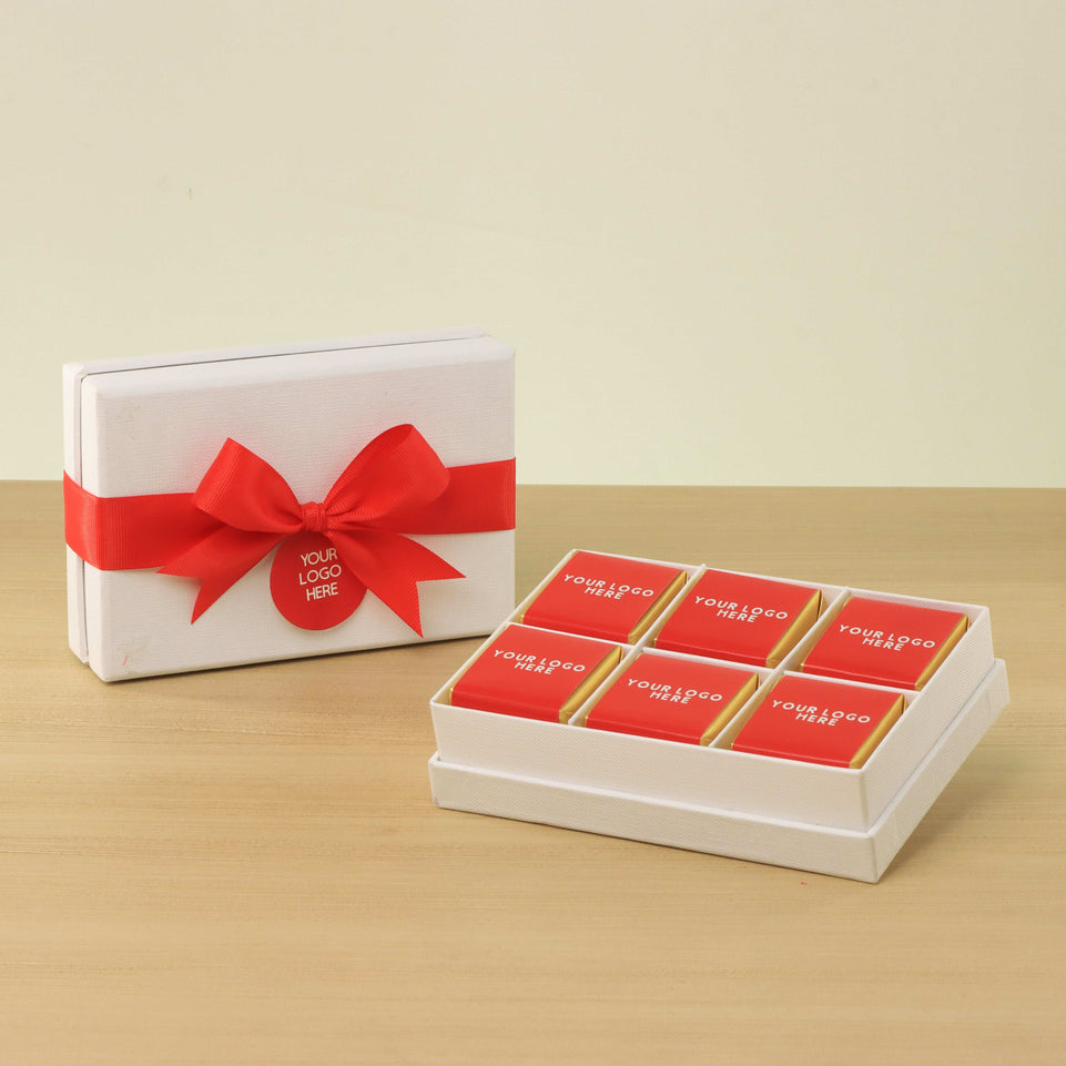 Set of 8 Corporate customized premium chocolate 6P hard box