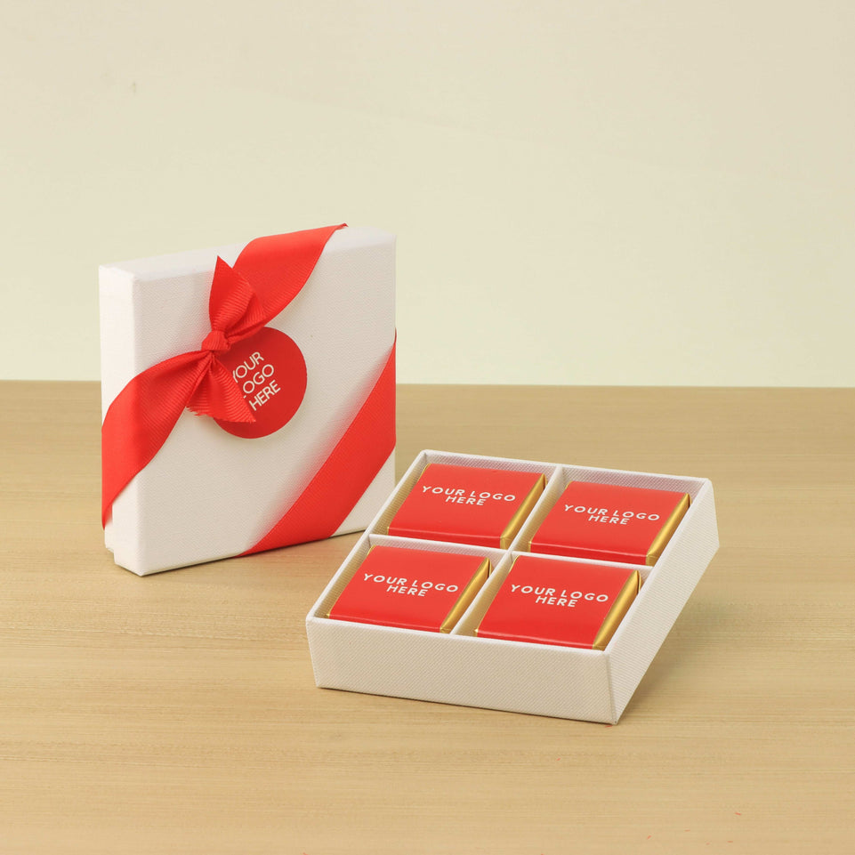 Set of 15 corporate customized premium chocolate 4P hard box