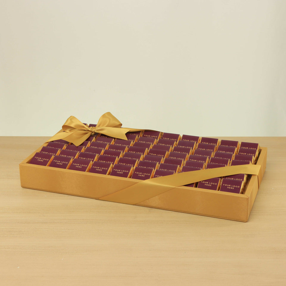 Corporate customized premium chocolate medium leather tray