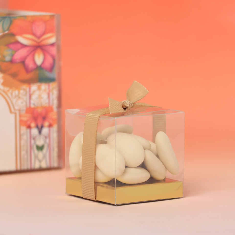 Happy Diwali elephant floral designed premium chocolate & sweets medium acrylic tray