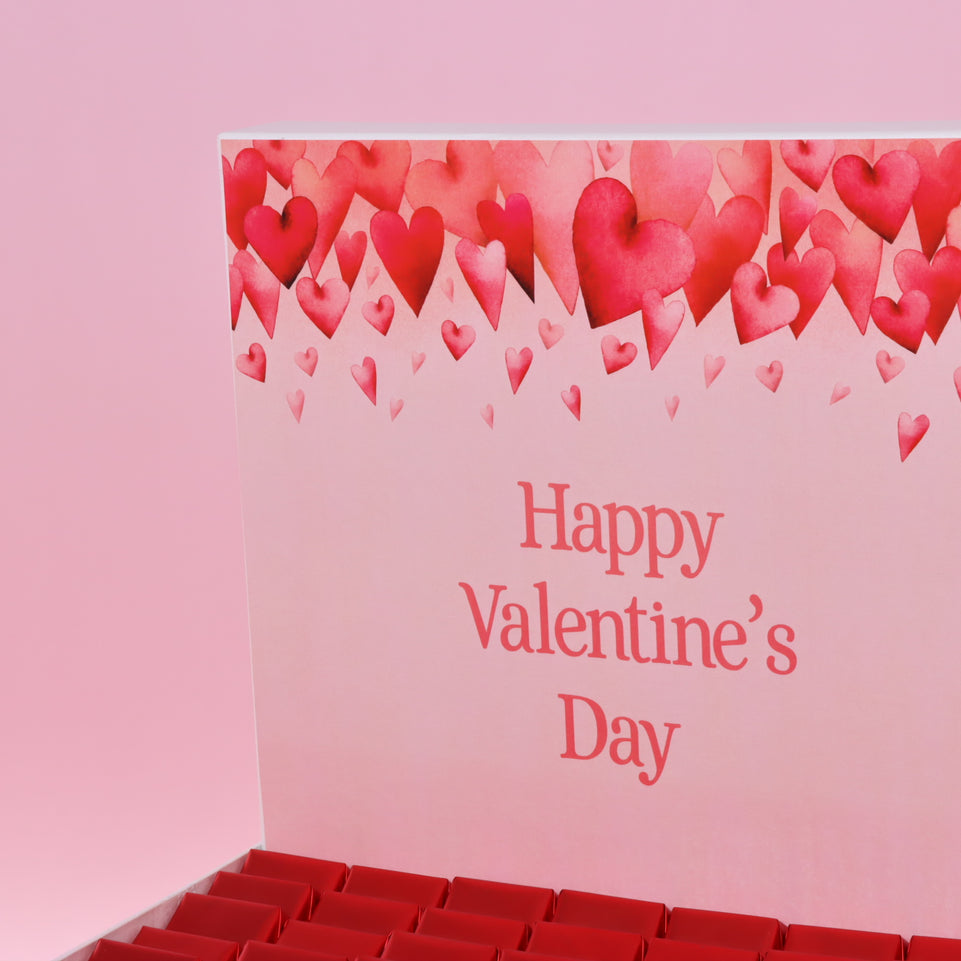 Heart designed valentine designed chocolate extra large hamper