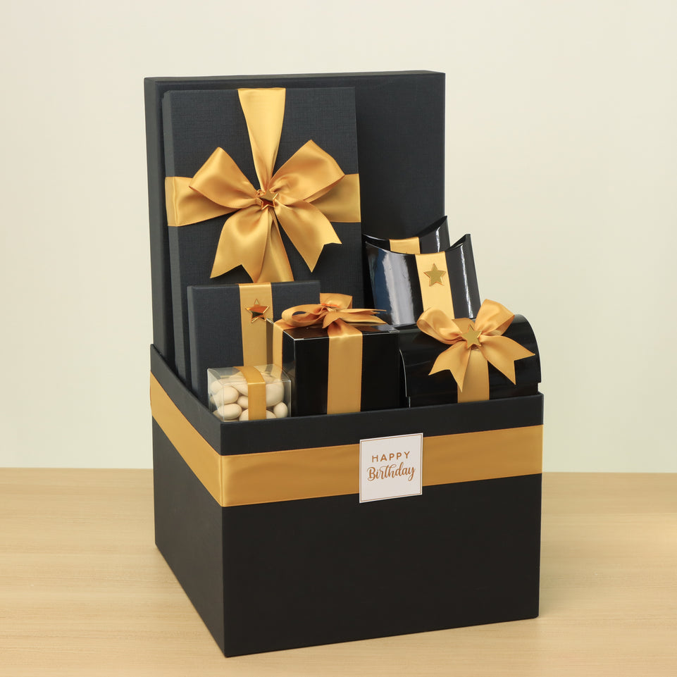 Happy birthday designed premium chocolate & sweets large hamper