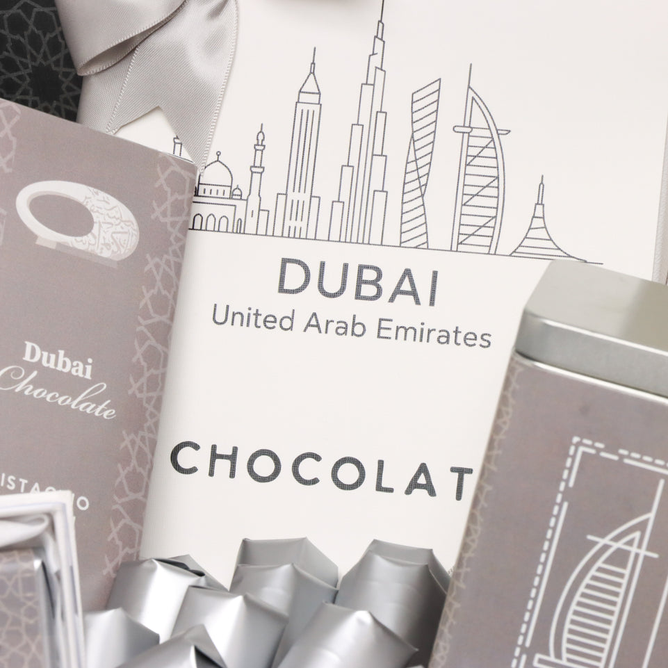 Premium chocolate & sweets , dubai chocolate large basket