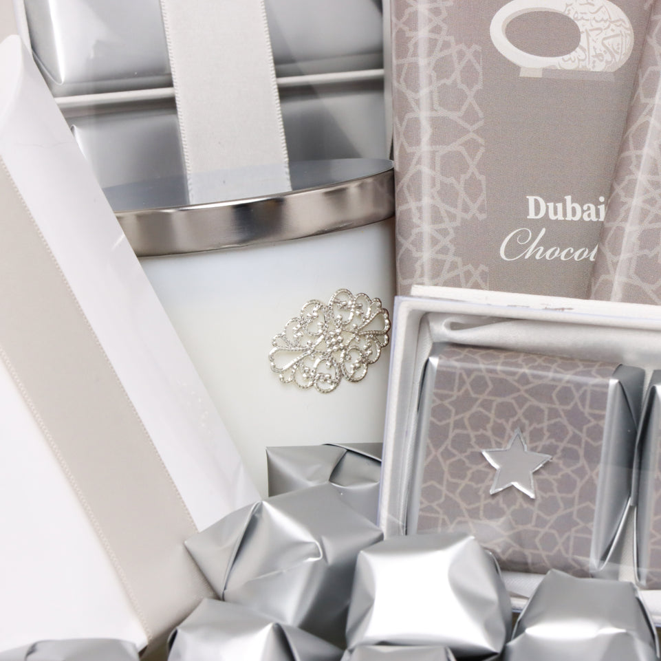 Premium chocolate & sweets , dubai chocolate large basket