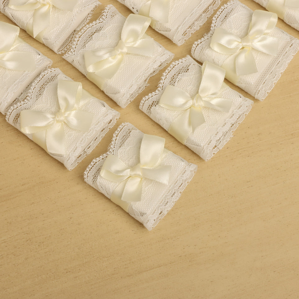 Bridal lace ribbon decorated chocolate