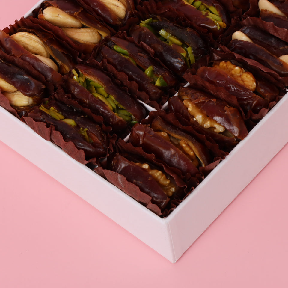 Set of 3 Ramadan Kareem corporate customized dates hard box