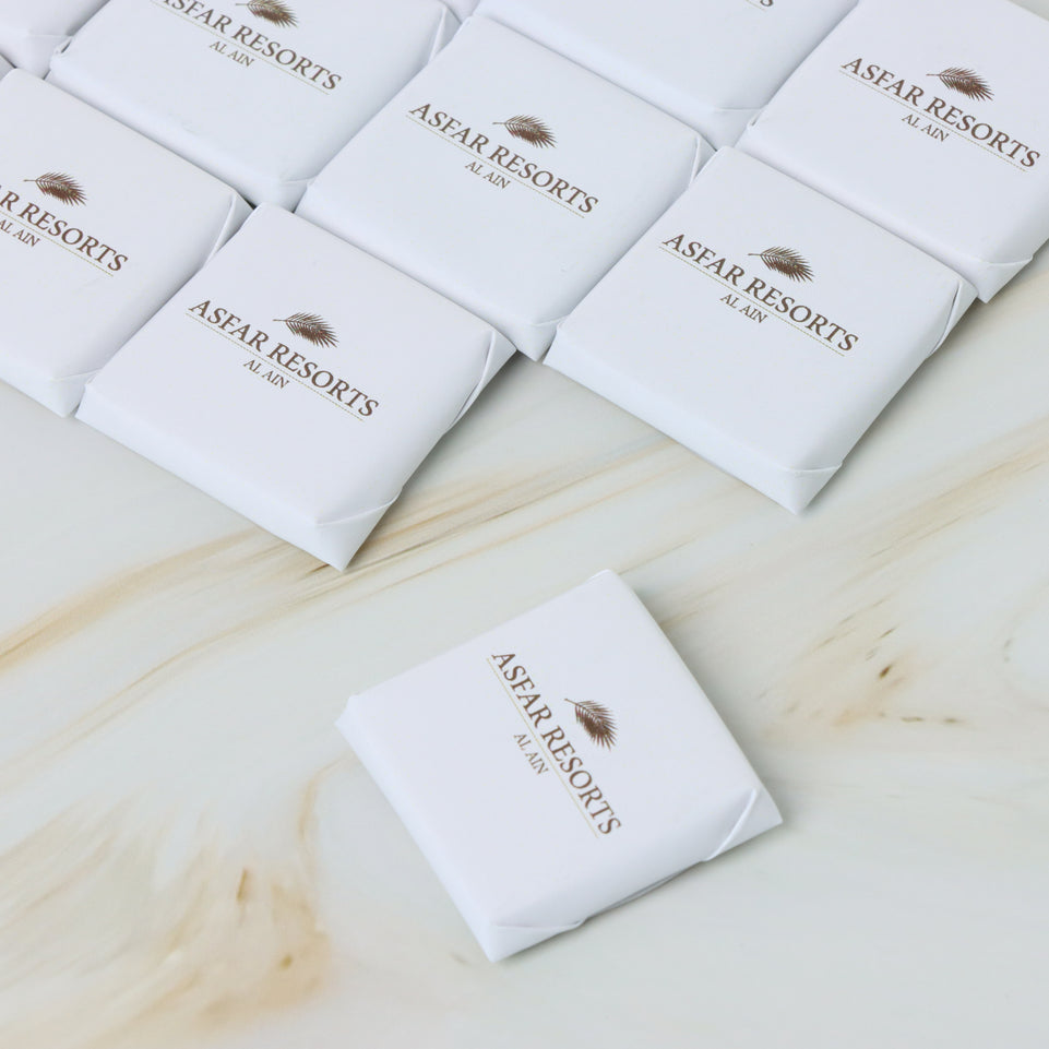 Corporate branded thin loose premium chocolate