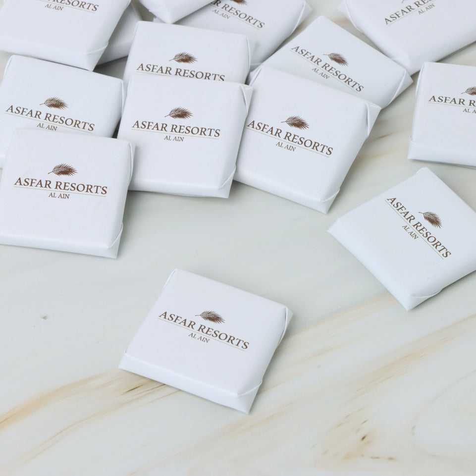 Corporate branded thin loose premium chocolate