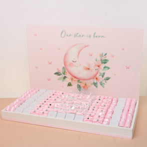 Baby Girl moon star designed chocolat...