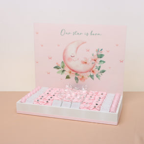Baby Girl moon star designed chocolat...