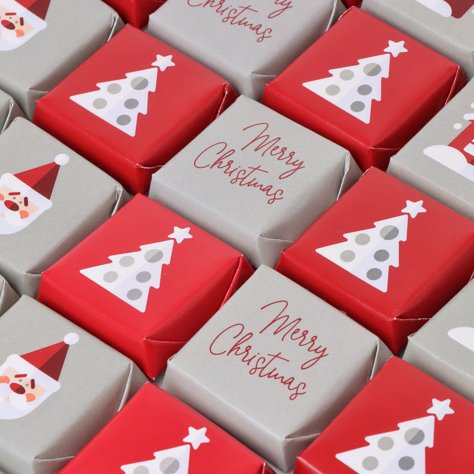 Christmas designed premium chocolate one layer hard box
