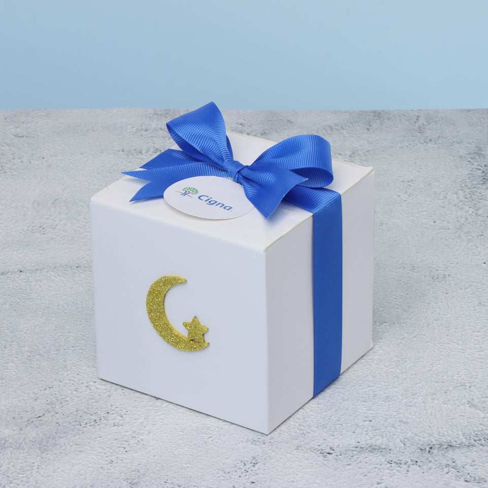 Set of 20 corporate customized ramadan eid designed chocolate & sweets soft cube box