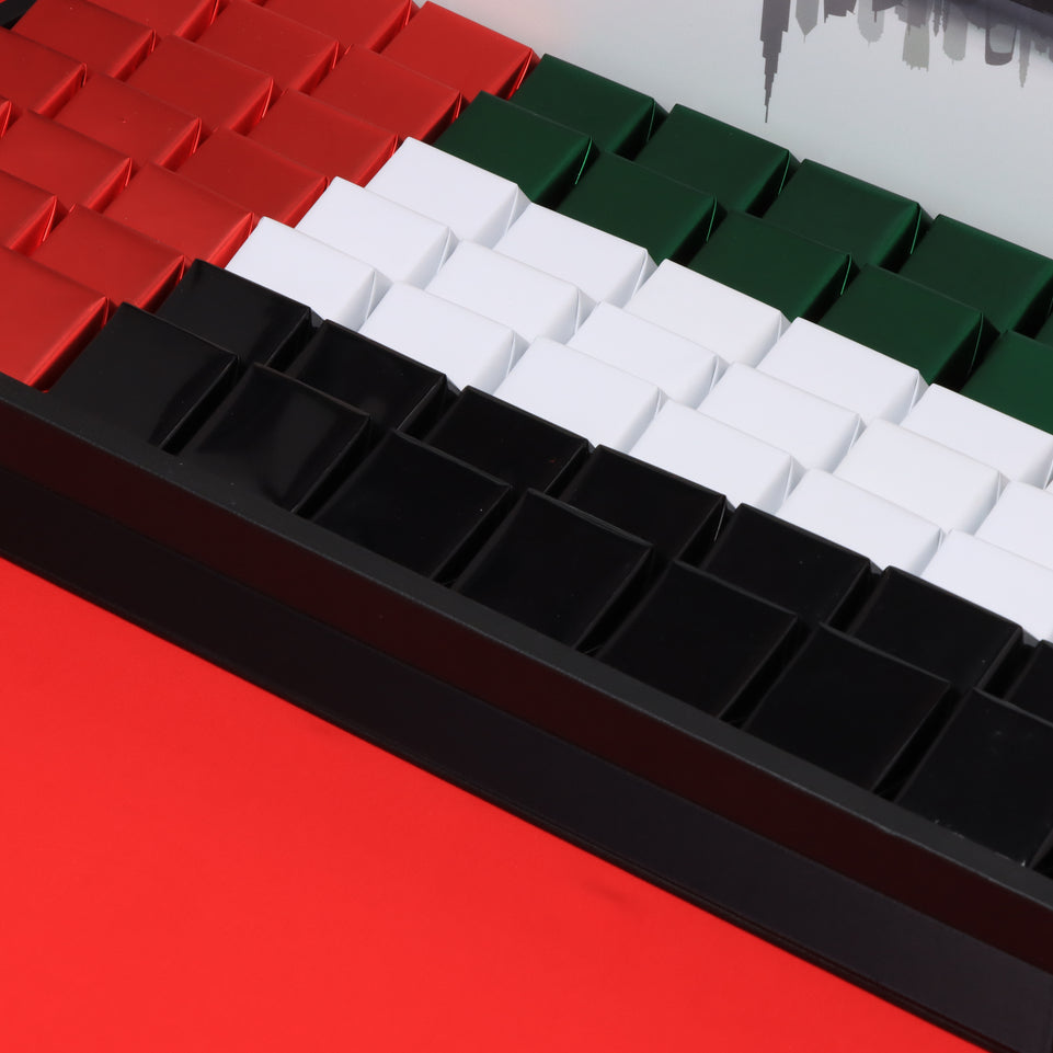 Corporate customized uae national day premium chocolate medium leather tray
