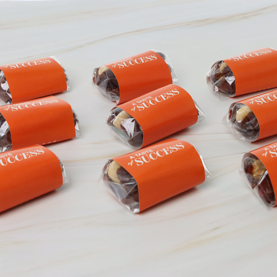 Corporate branded loose premium nut stuffed dates
