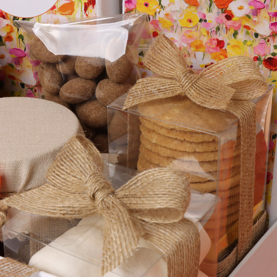 Happy diwali flower pattern design premium chocolates & sweets extra large hamper