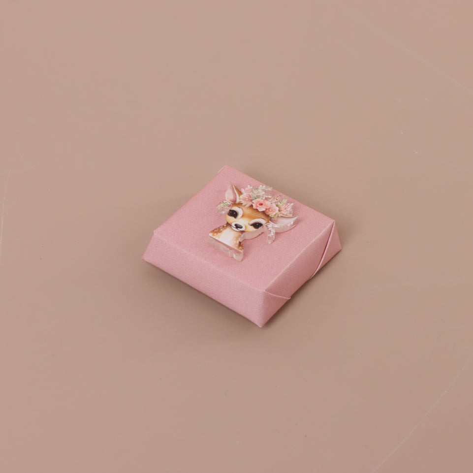 Baby acrylic deer design personalized premium chocolate