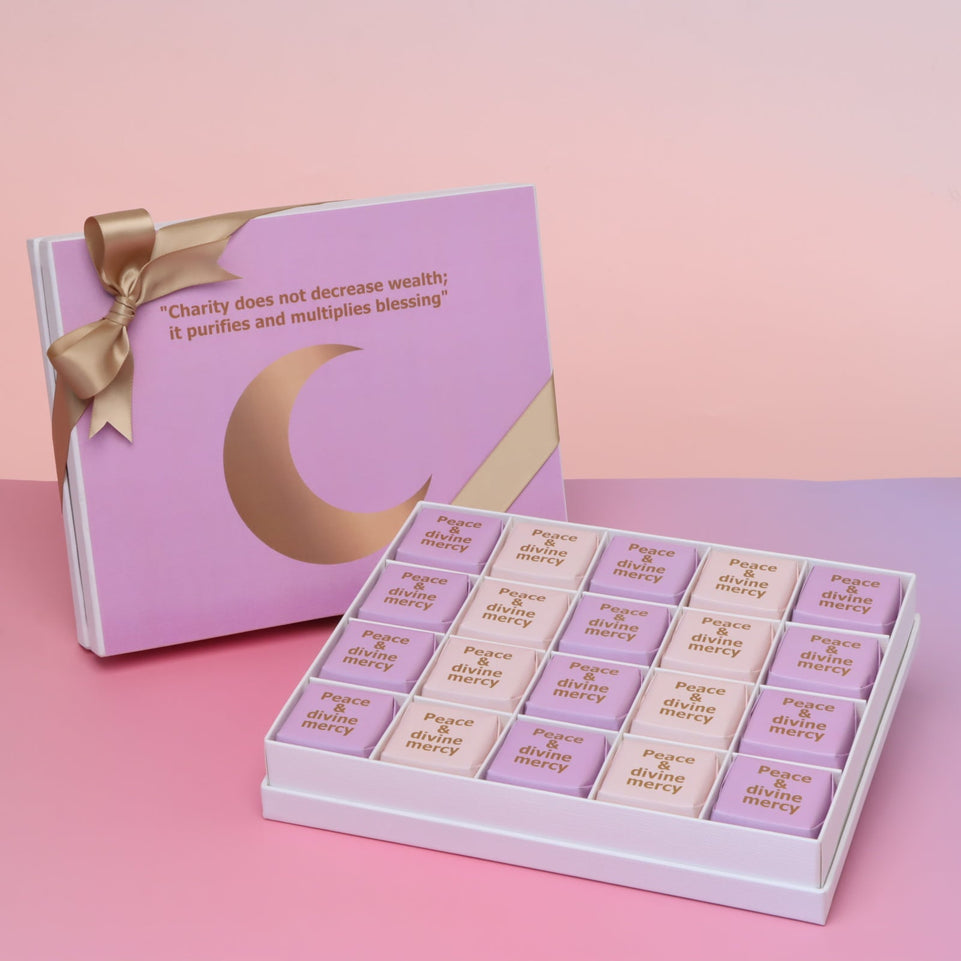 "Peace & divine mercy" designed chocolate 20P hard box