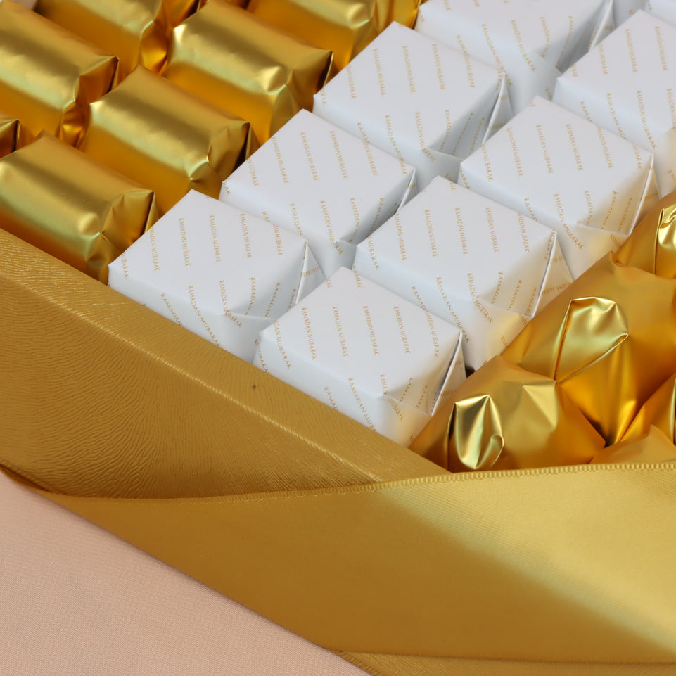 Ramadan designed chocolate medium leather tray