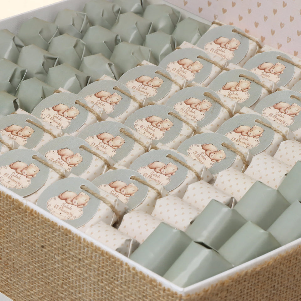 Baby boy teddy personalized design premium chocolate hamper