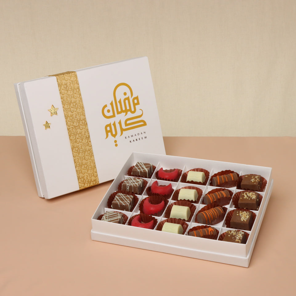Ramadan Kareem designed chocolate printed hard box