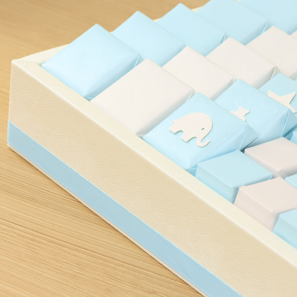 Baby boy glittery decorated chocolate & teddy plush toy leather tray