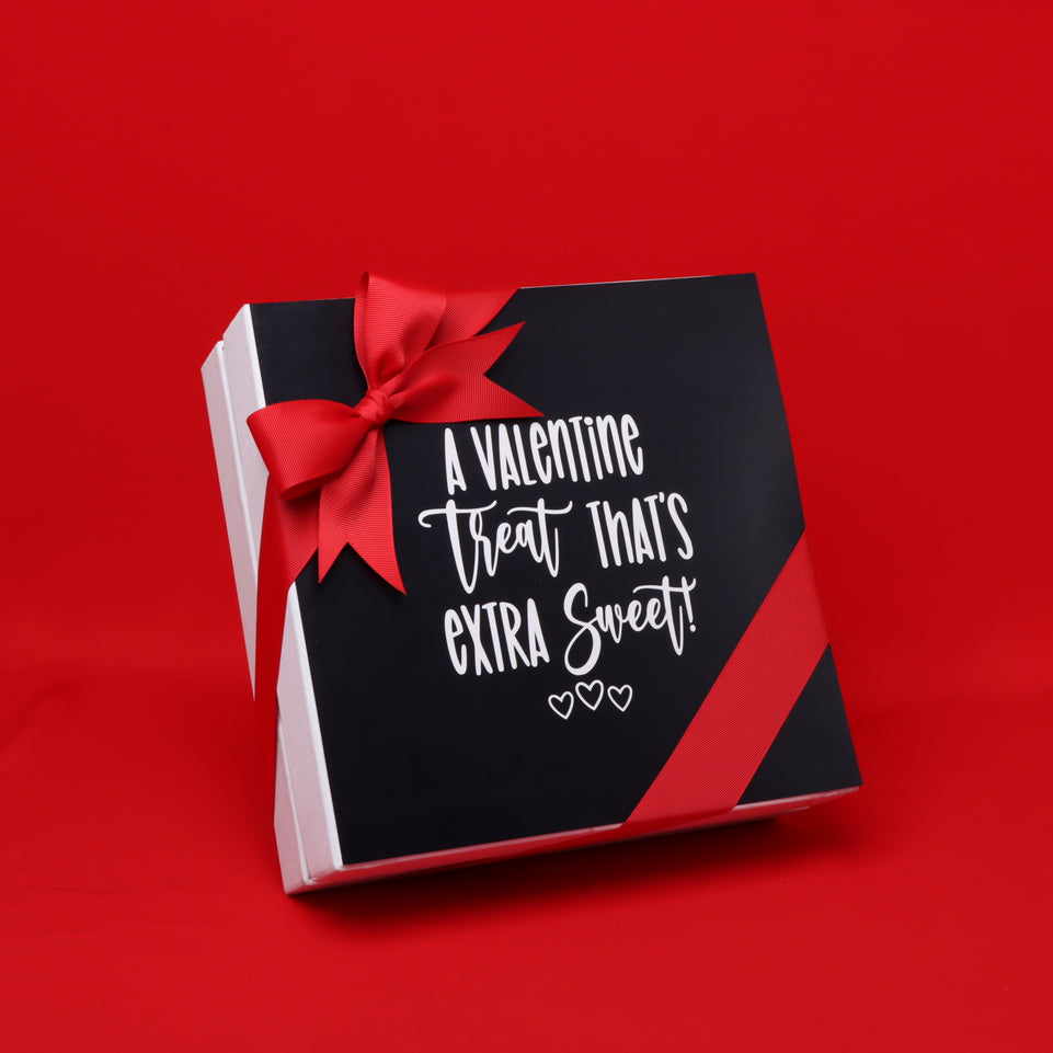 Valentine's designed big heart chocolate with hammer top hard box