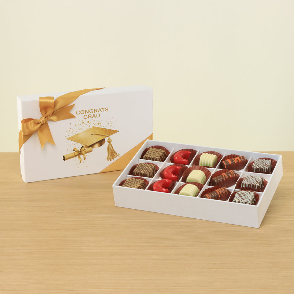 Graduation designed premium chocolate 15P hard box