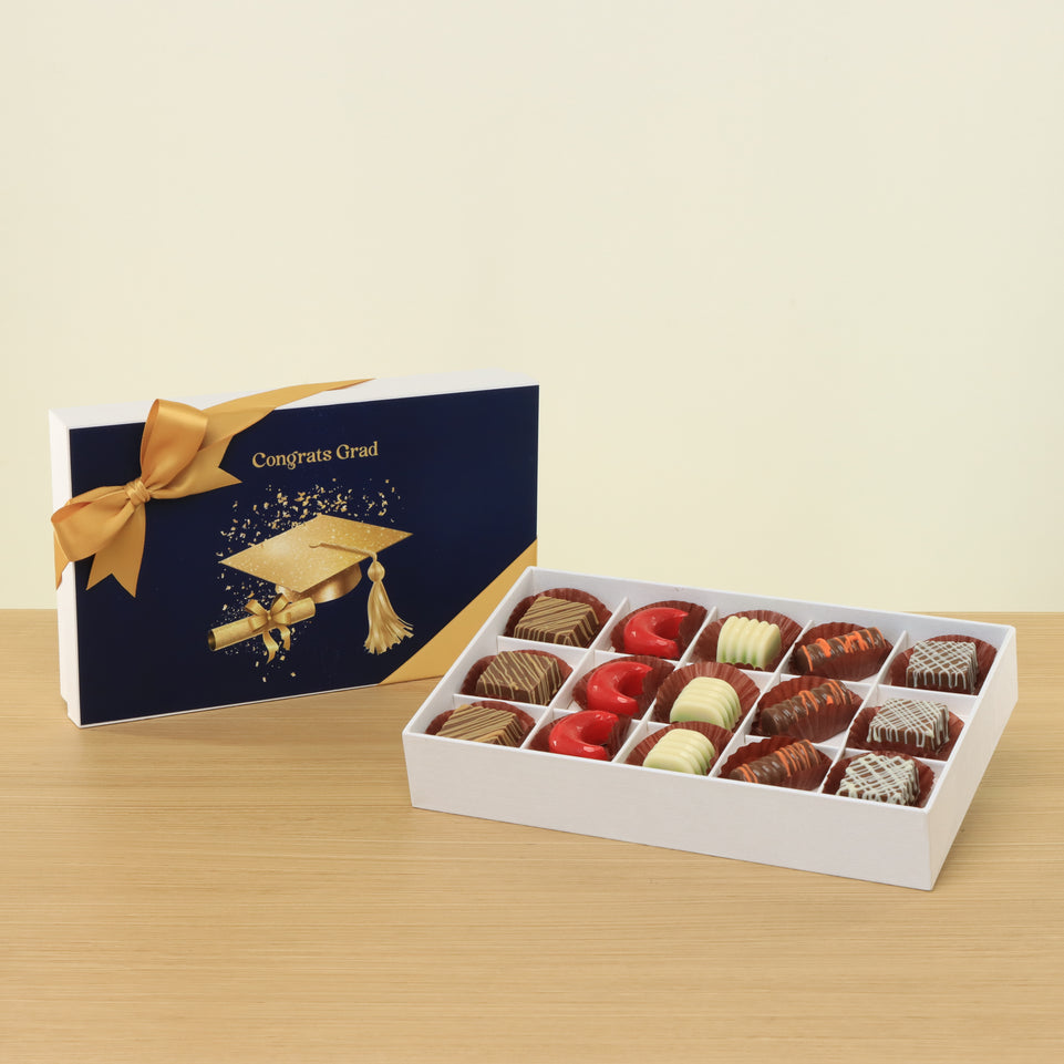 Graduation designed premium chocolate 15P hard box