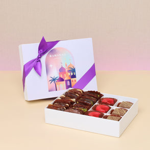 Ramadan kareem mosque designed chocol...