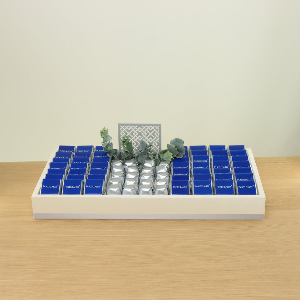 Corporate customized premium chocolate medium leather tray