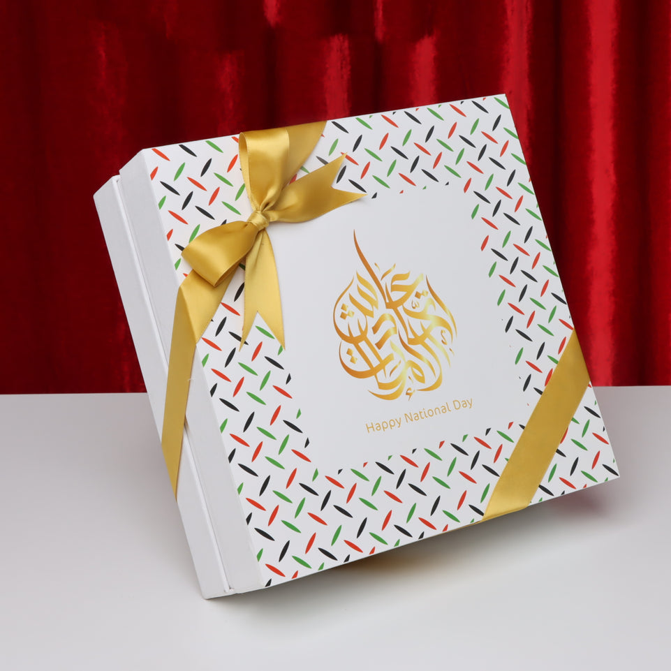 National day designed premium chocolate 2-layer hard box