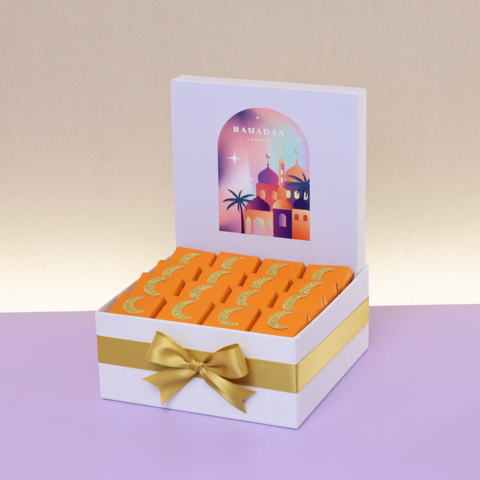 Ramadan kareem mosque designed chocolate medium hamper