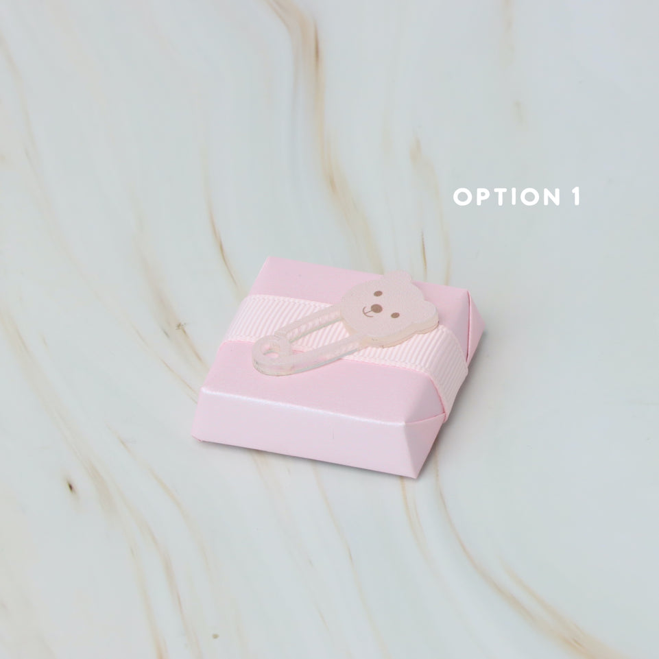 Baby teddy acrylic decorated premium chocolate