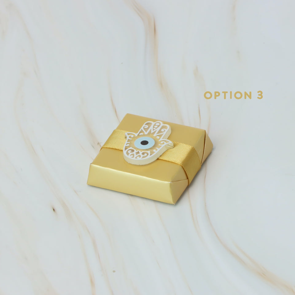 Palm acrylic decorated premium chocolate