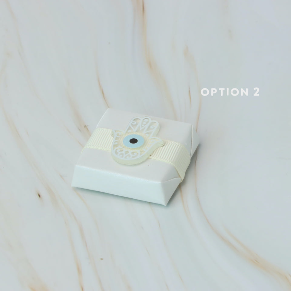 Palm acrylic decorated premium chocolate