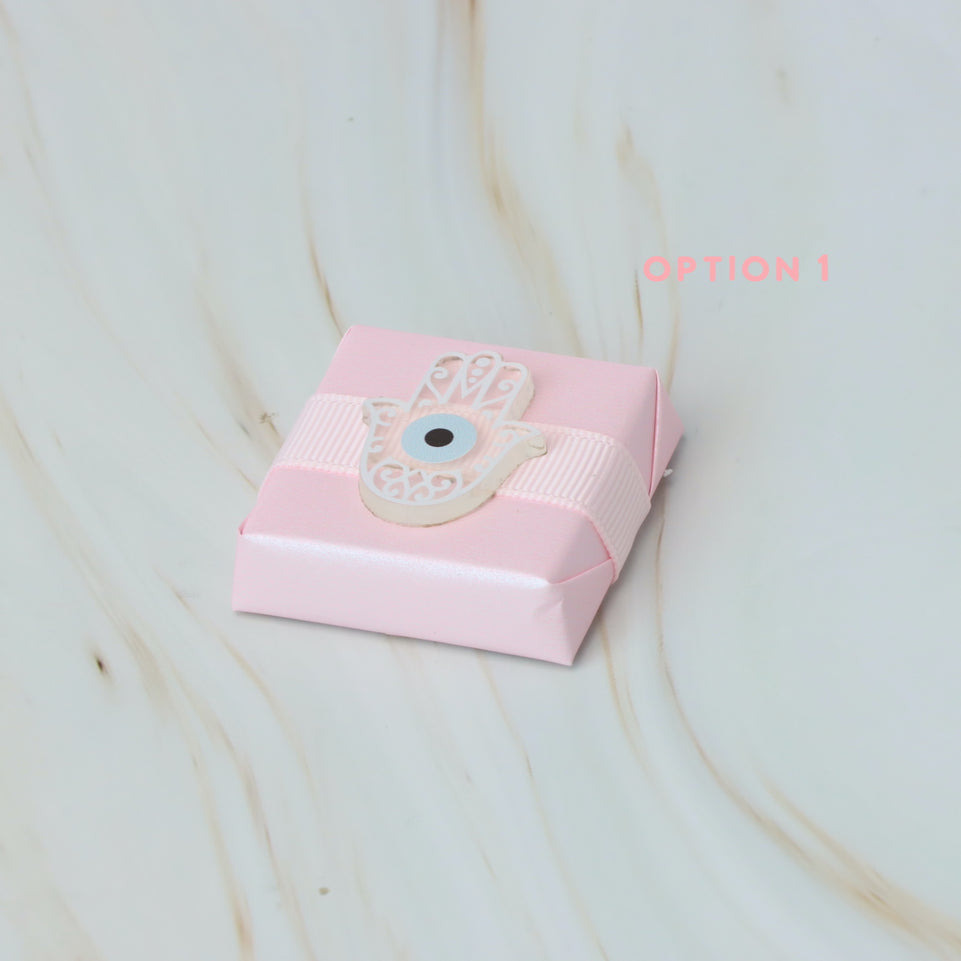 Palm acrylic decorated premium chocolate