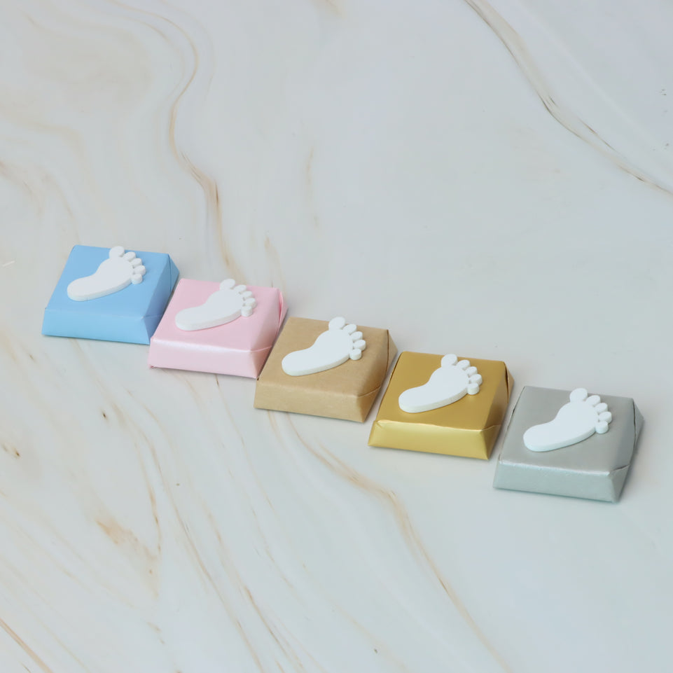 Baby feet acrylic decorated premium chocolate
