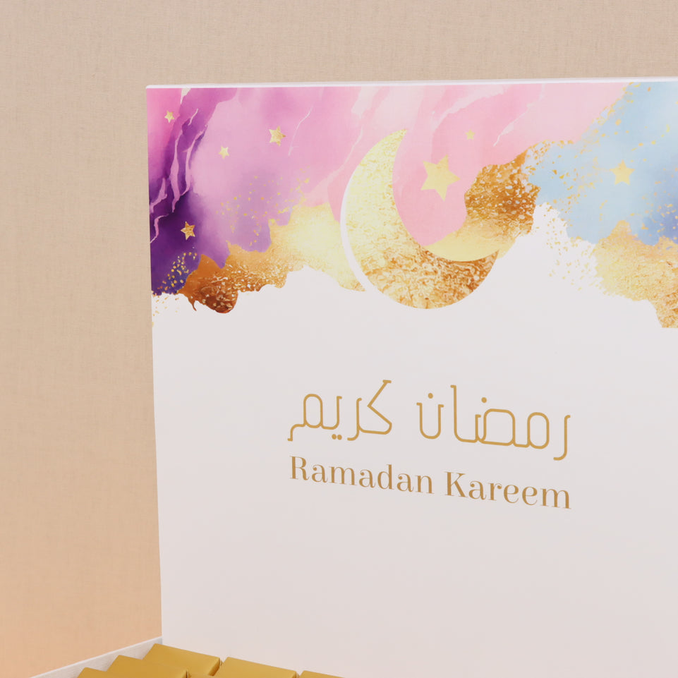 Ramadan kareem pastel designed chocolate extra large hamper