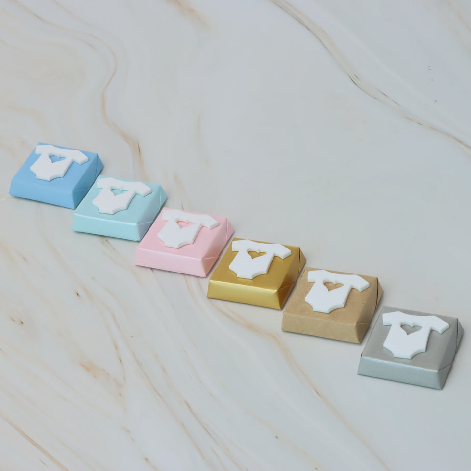 Baby shirt acrylic decorated premium chocolate