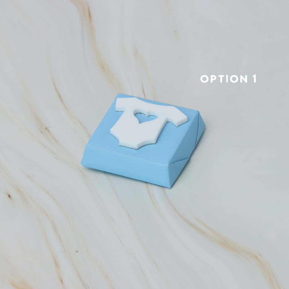 Baby shirt acrylic decorated premium chocolate