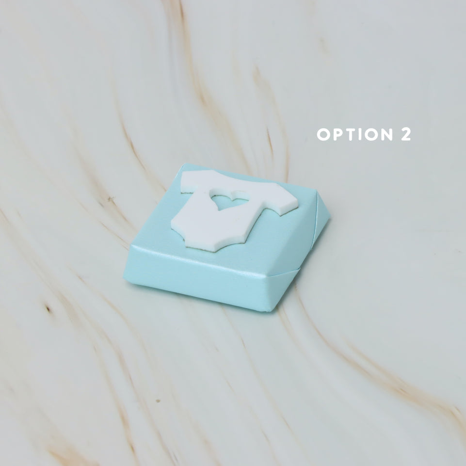 Baby shirt acrylic decorated premium chocolate