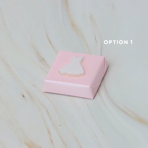 Baby girl acrylic dress decorated pre...