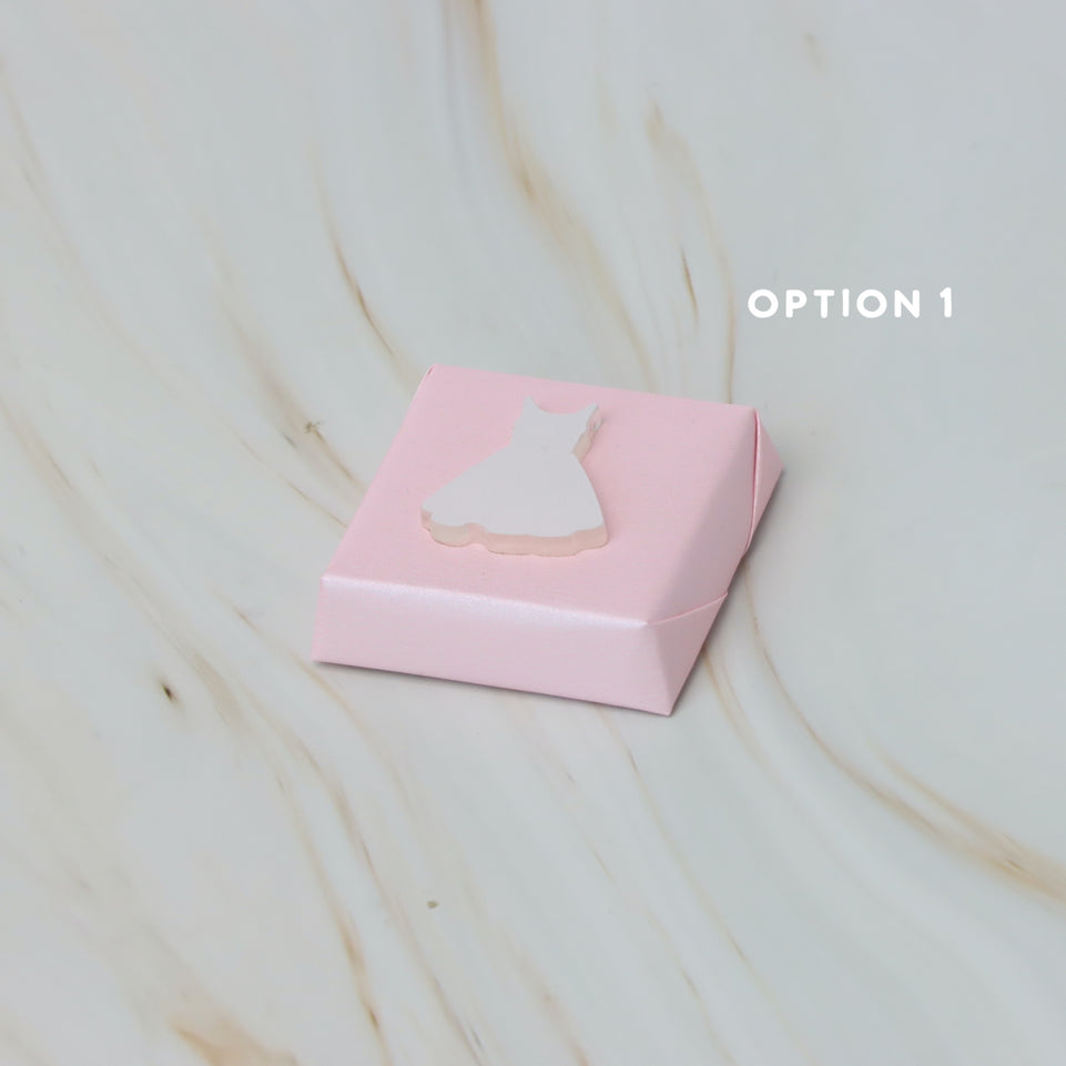 Baby girl acrylic dress decorated premium chocolate